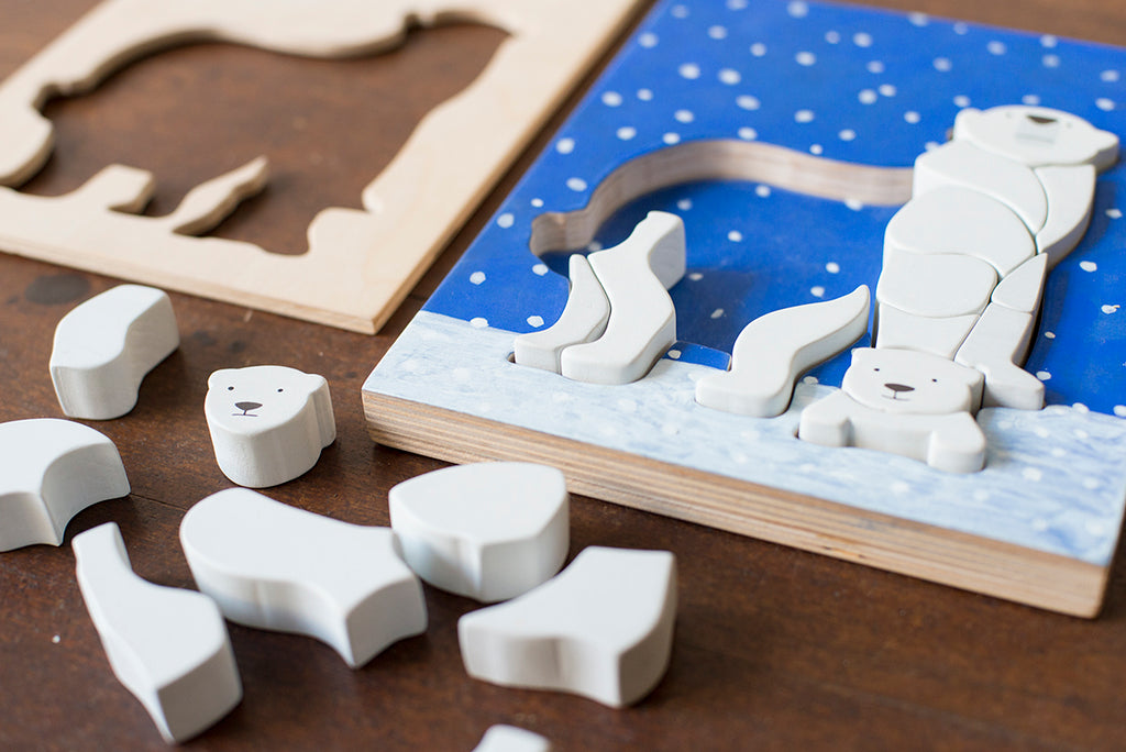 Animal Puzzle - Lion / Reindeer / Polar Bear