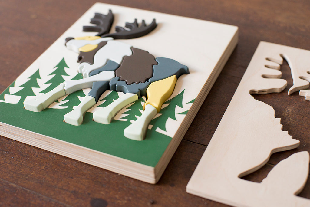 Animal Puzzle - Lion / Reindeer / Polar Bear