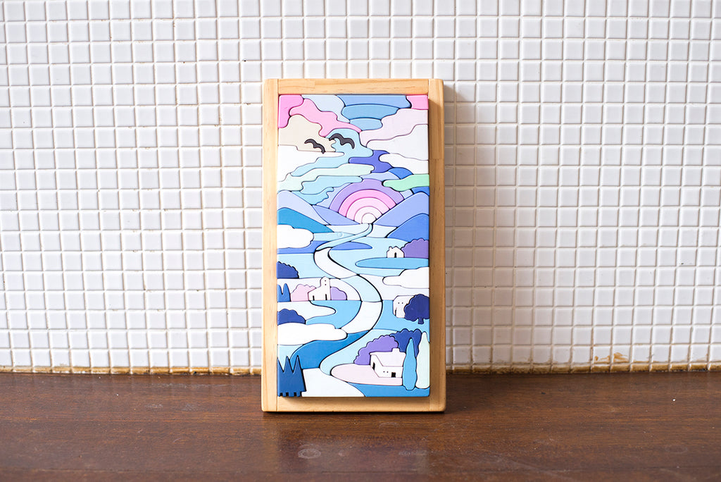 Wooden Puzzle - Sunset